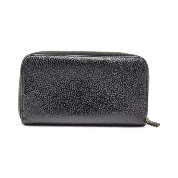 Gucci Calfskin Leather Interlocking G Zip Around Wallet Black - Mint Condition - Picture 2 of 9